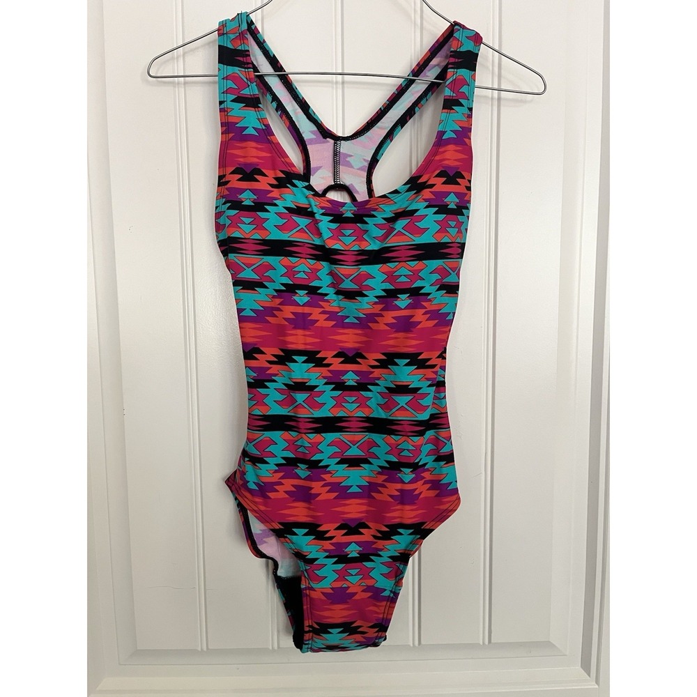 Ruby Love period lined one piece Swimsuit Racerback XS Womens Bathing Suit 749